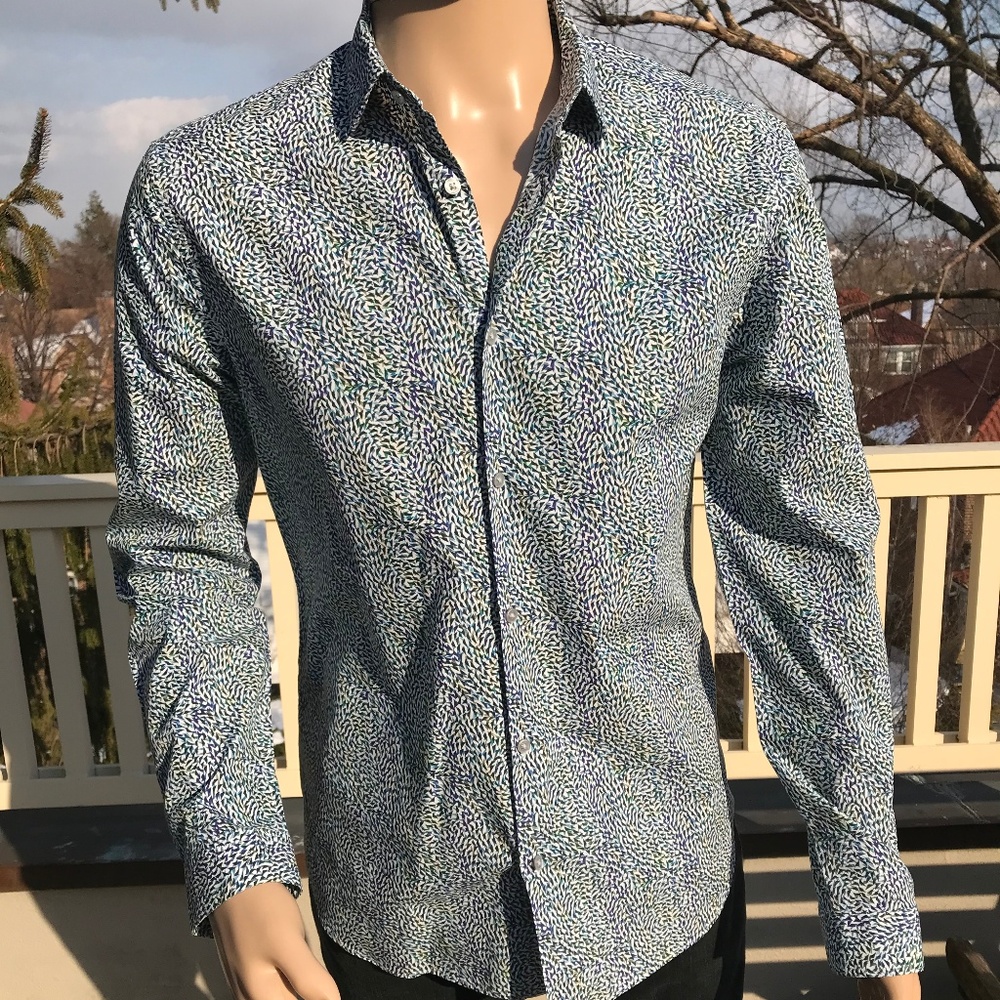 Men's Dress Shirt Italian Fabric M
